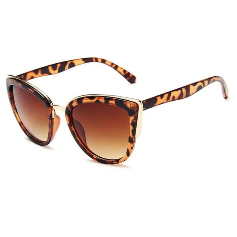 3for$20 1pc Women's Cat-Eye Fashion Glasses With Leopard Pattern
